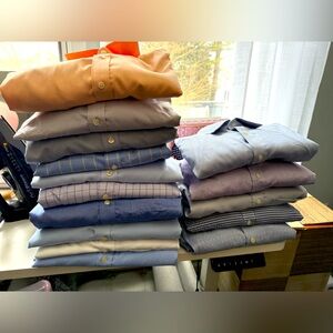 15 lot Charles Tyrwhitt men’s dress shirts 16 & 16.5 x33/34